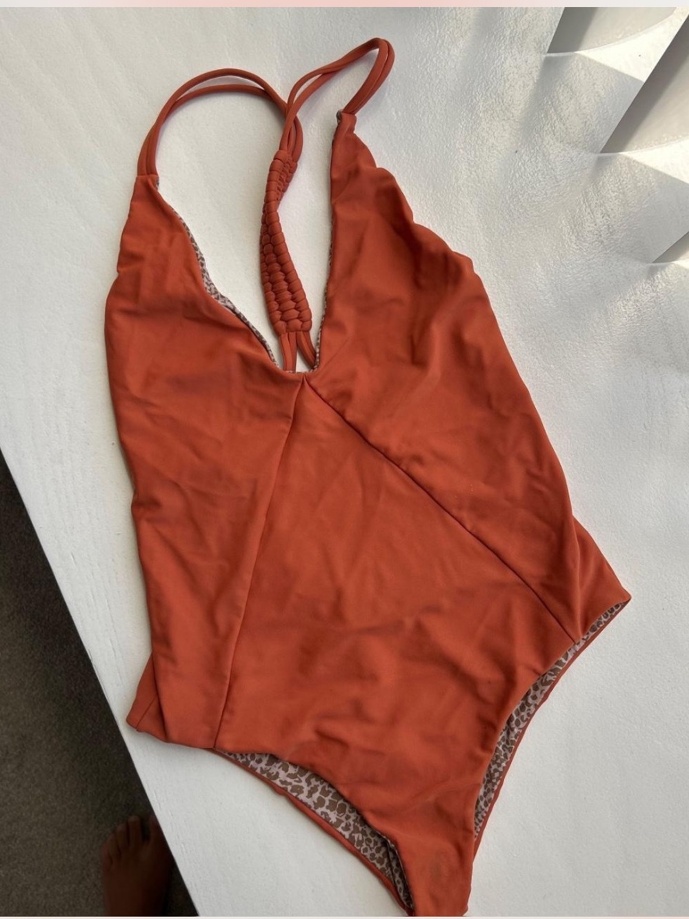 Acacia Swimwear burnt orange one piece swimsuit